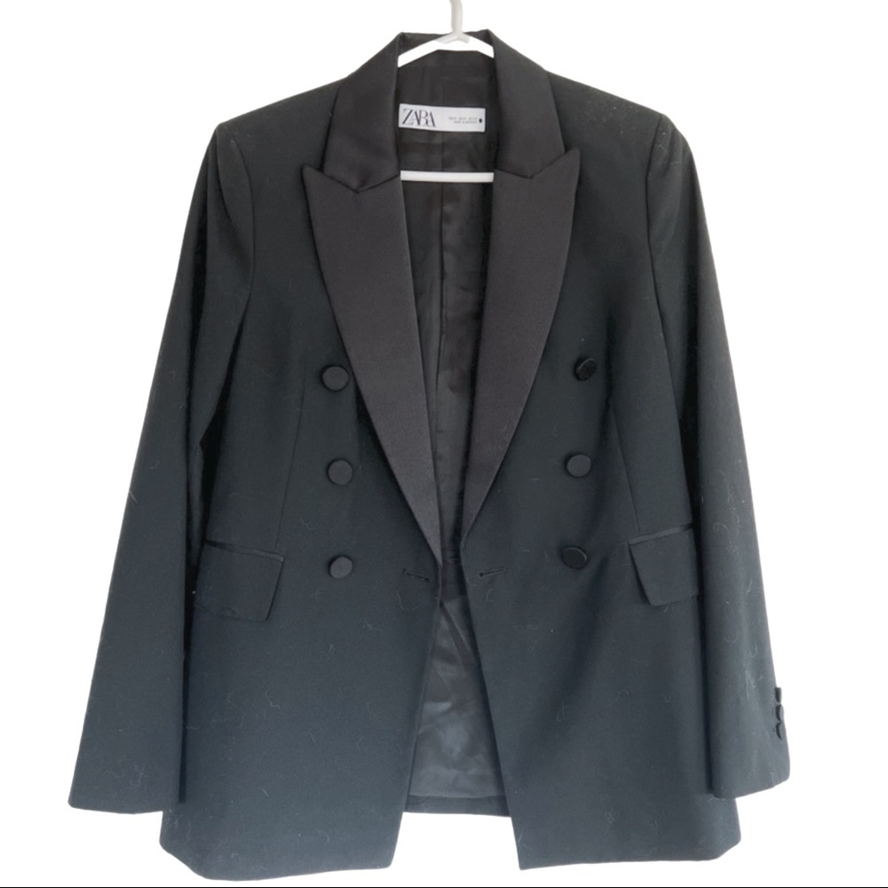 Black Zara Formal Blazer with Buttons